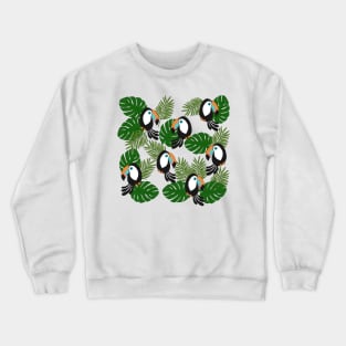 Toucan pattern Crewneck Sweatshirt